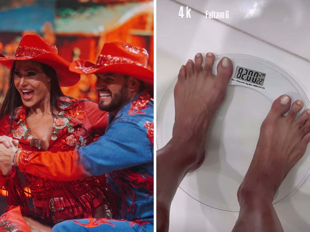 Gracyanne Barbosa diz ter perdido 4kg na primeira semana do ‘Dança dos Famosos’: ‘Faltam 6’