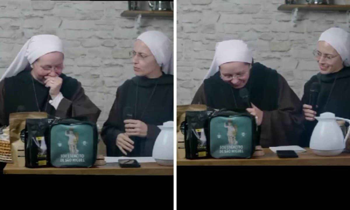 Freira cai no riso com pergunta da web e vira meme: ‘O povo repara em tudo’