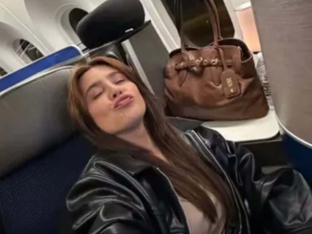 De biquíni preto, Lauana Prado impressiona ao mostrar ‘supercoxas’