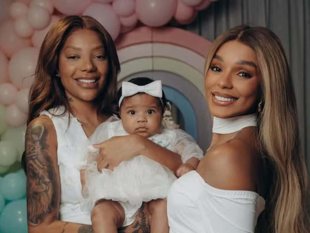 Ludmilla e Brunna Gonçalves mostram cliques em família no mesversário de Zuri