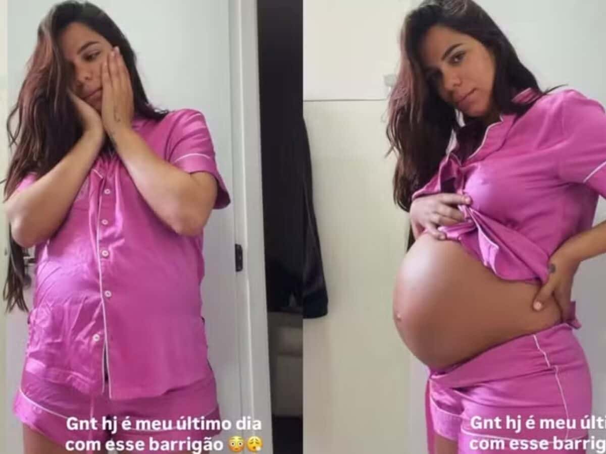 Key Alves mostra último dia grávida antes do parto da 1ª filha: ‘Ansiosa’