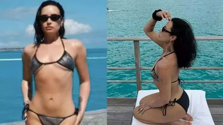 Demi Lovato ousa com fotos de biquíni após perder 22 kg e posar topless