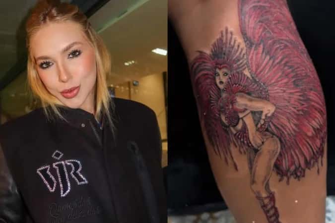 Virginia vira tatuagem em perna de fã e homenagem gera controvérsia