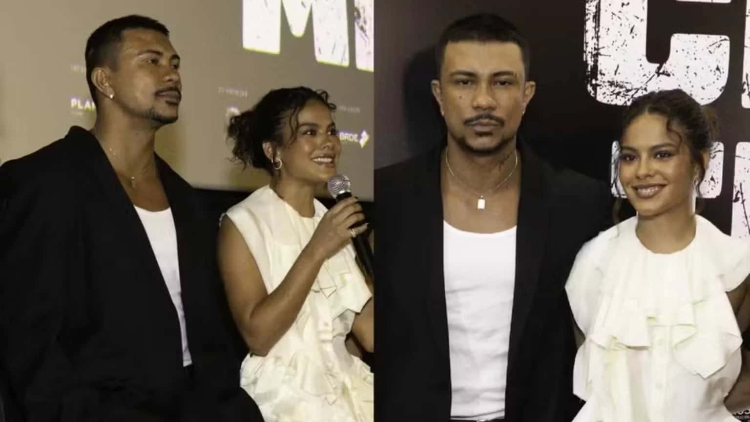 Xamã e Bella Campos ficam juntos em festa na casa do cantor após evento