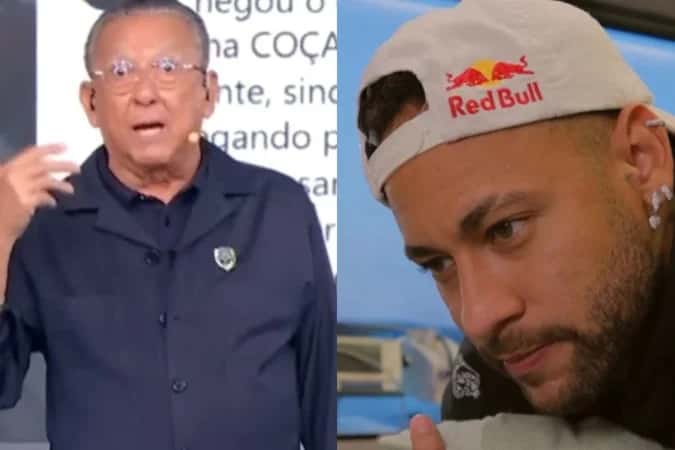 Galvão Bueno dá lição de moral em Neymar após ‘dramalhão’ do jogador