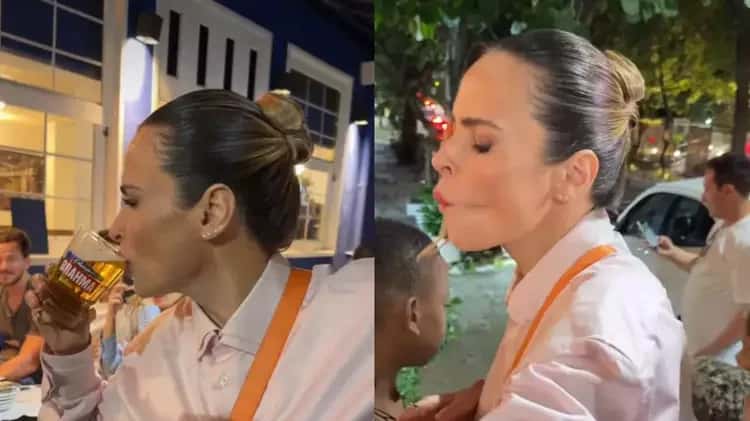 Ana Paula sai fugida de bar após tentar ‘tomar umas’ e causar alvoroço