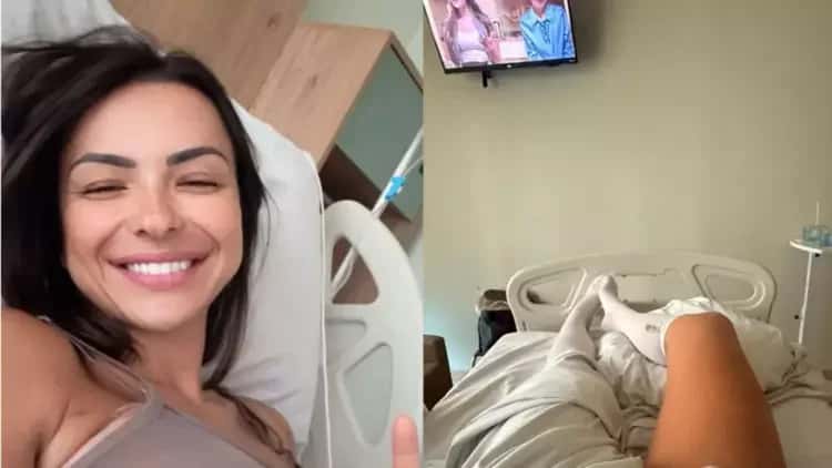 Karol Rosalin é hospitalizada às pressas após prótese de silicone ceder