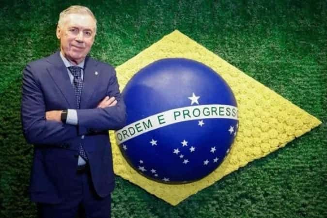 Carlo Ancelotti renova contrato e fica na Seleção Brasileira até 2030