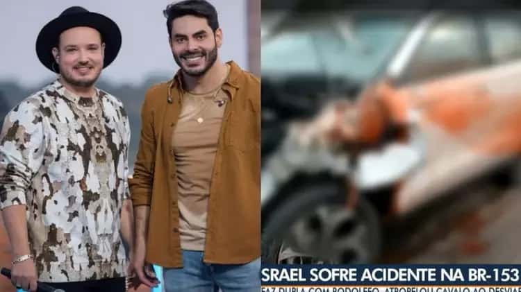 Israel, dupla de Rodolffo, sofre acidente e estado de saúde vem à tona