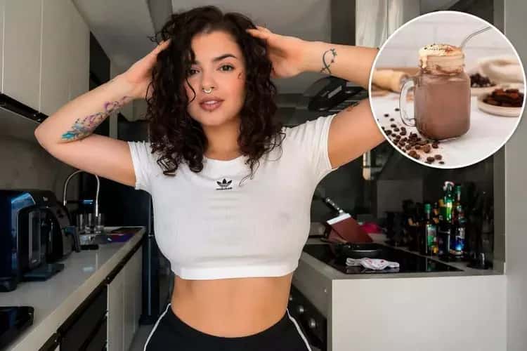 Miss Bumbum bebe shake à base de grilos e cita benefícios da bebida