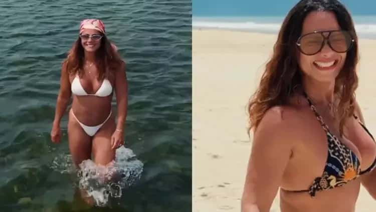 Viviane Araújo surge de biquíni e corpo, aos 51 anos, chama atenção
