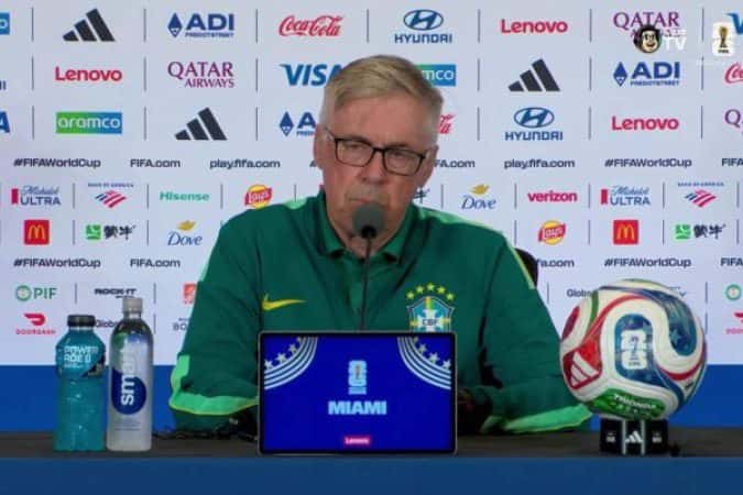 Ancelotti vê Brasil pronto para encarar o Japão: “Mente, coração e ideias claras”