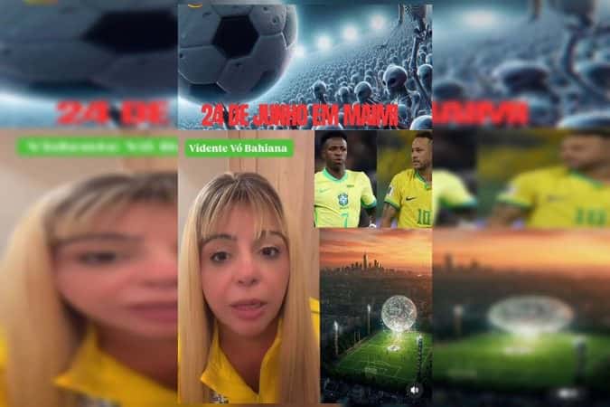 Vidente prevê abdução em jogo do Brasil e viraliza na internet