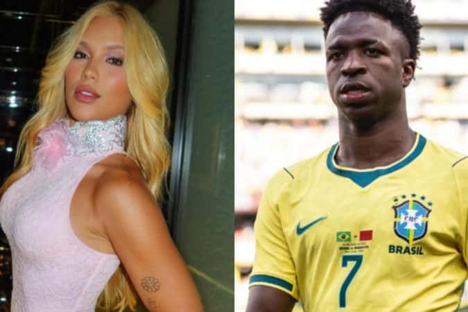 Vini Jr. é filmado por Virginia e gesto do atleta chama atenção