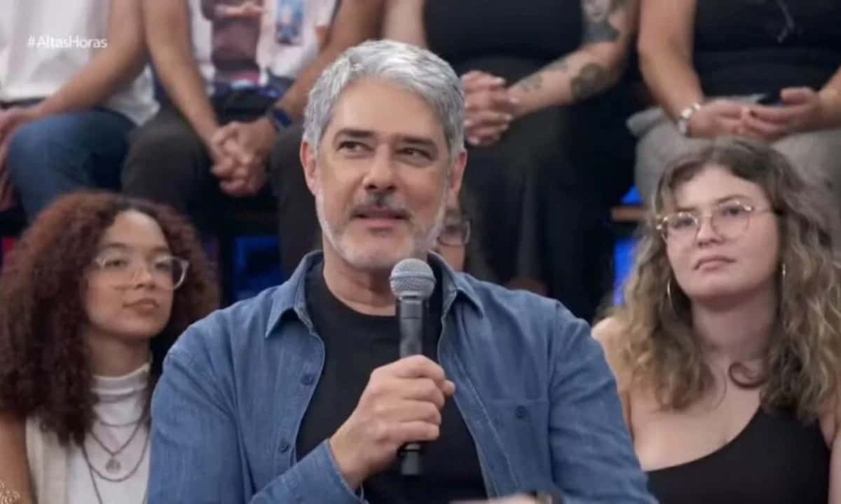 William Bonner ‘ameaça’ processar a Globo ao vivo; assista