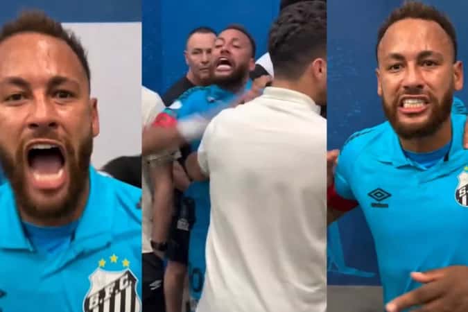 Leitura labial indica o que Neymar disse em confusão após vitória do Santos