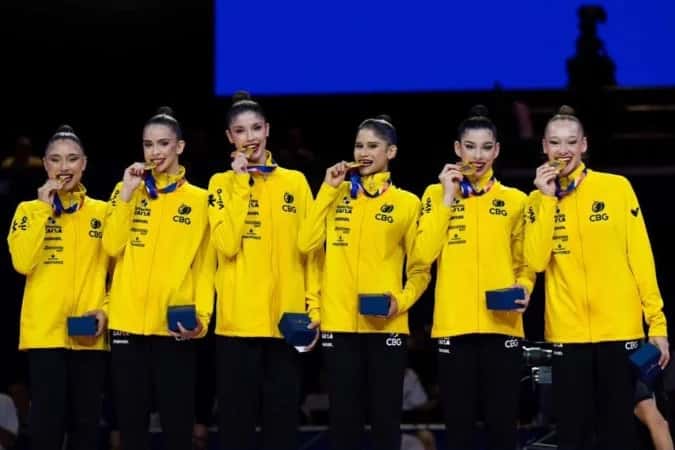 Brasil faz história e leva dois ouros no Mundial de ginástica rítmica
